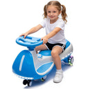 12V Electric Wiggle Car for Kids with Bluetooth Music - Blue