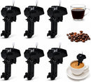 Set of 6 Novelty Boat Motor Coffee Mixers