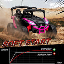 12V Pink Remote-Controlled Kids UTV Truck