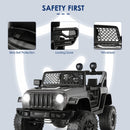 12V Electric Kids Jeep Truck Ride-On with Remote Control, Two Seats and Three Speeds