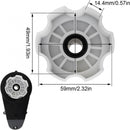 High-Speed 40000RPM 555 C Electric Motor Gearbox in Black for Toys