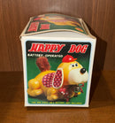 Retro 1980s Happy Dog Wind-Up Toy from CHI LAND, TAIWAN