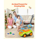 KFFKFF 3-in-1 Ride-On Car for Toddlers Aged 19-36 Months with Safety Guardrail
