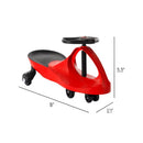 Zigzag Ride-On Car for Kids, No Batteries Needed, Suitable for Boys and Girls 3 Years and Older, Red