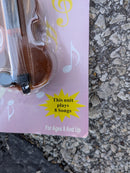 Mini Electronic Violin Keychain with 8 Songs for Ages 8 and Up