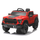 Red 12V Ride-On Car for Kids with Remote Control and 4-Wheel Shock Absorption, Ideal for Ages 3-6