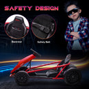24V Drift Go Kart for Kids Ages 8 - 12 in Red with 2 Speed Options