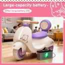 12V Three-Wheeled Electric Motorcycle for Kids Ages 1-3 with Parental Remote and Gentle Start