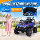 RJOVOLTER 12V Kids UTV Ride-On Vehicle with Remote Control and Swing Feature