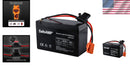 9.5Ah Red Sealed Lead Acid Battery for 2-Pin Ride-On Toys 5.9x2.5x3.9