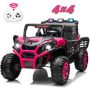 24V Dual Seater Electric UTV with 2WD/4WD and 3 Speed Remote Control for Kids