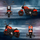 Red 6V Kids Motorcycle with Training Wheels and One-Button Start