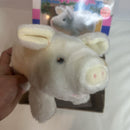 VTG 1986 Pudgey the  Piglet Battery Operated Plush Walking Pig Toy  New Open Box