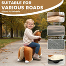Musical 6V Ride-On Horse with Foot Pedal, Washable Cover, Suitable for Ages 1.5 to 5