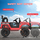 12V Electric Ride-On Truck for Kids with Remote Control, Suspension, and LED Lights