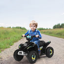 6V Electric Quad ATV for Kids - 4-Wheel Ride-On Toy for Toddlers in Black with Forward & Reverse 기능
