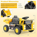 OLAKIDS 12V Ride-On Construction Truck for Kids
