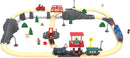 Motorized Battery-Powered Train Set for Wooden Tracks, 3-Piece Toy for Ages 3-4