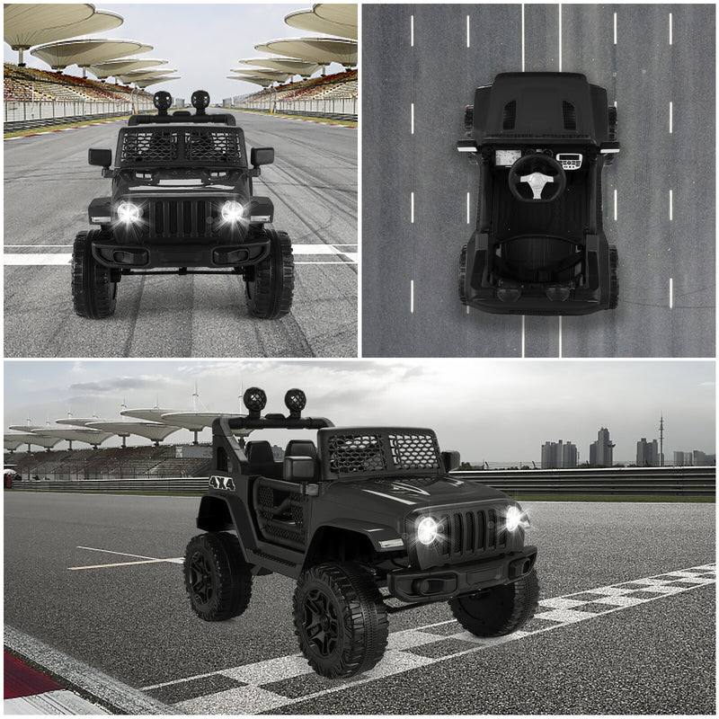 12V/24V Electric Jeep Ride-On Car for Kids with Music and Remote Control
