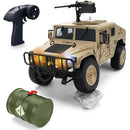 1:16 Scale RC Military Vehicle – 4x4 Off-Road Rock Crawler with Winch for Kids | Khaki