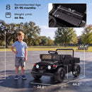 Toyota FJ45 Pick Up Electric Ride-On Truck for Kids, 24V, Black