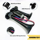 600DB 12V Dual Electric Air Horn for Trucks - Super Loud Sound