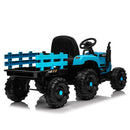24V 400W Electric Ride-On Blue Tractor Toy for Kids