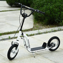 Youth Scooter with 12-Inch Inflatable Front Wheel and Dual Front & Rear Caliper Brakes