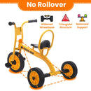 WOGDKS Metal Tricycle for Kids 3-6 Years with Airless Rubber Tires