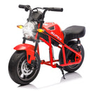 300W Electric Kids Motorcycle with 14" Fat Wheels and Speeds Up to 11.18 MPH