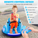 Navy 12V Remote Control Bumper Car for Kids with LED Lights and Music