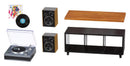 MGA Miniverse Realistic Music Record Player Miniature Collectibles, Multicolored