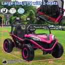 24V Kids 2-Seater Electric Ride-On UTV Truck with 4WD and 320W Motor, Remote Control