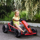 24V Drift Go Kart for Kids Ages 8 - 12 in Red with 2 Speed Options