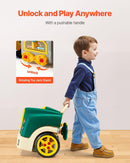 Junior Mechanic Car Repair Playset - 60 Pieces with Lights, Sounds, and Steering Wheel