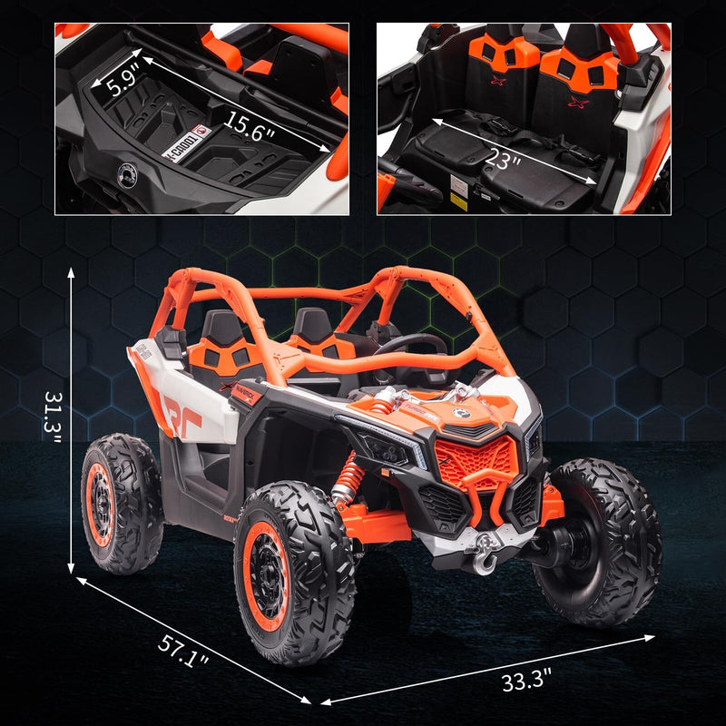 24V Electric 4WD Off-Road Ride-On UTV Quad Car for Kids