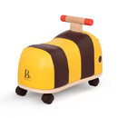 B. toys Wooden Bee Push Toy Ride-On Buggy for Toddlers, Promoting Physical Fitness