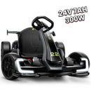 24V Kids Electric Drift Go Kart with Dual 150W Motors and Adjustable Seat