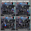 Lights & Sounds Friction Police Car Toy Truck for Kids Aged 3-12