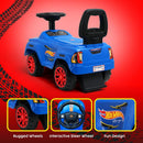 Hot Wheels - Foot-Powered Ride-On Toy with Smooth-Rolling Wheels and Storage Compartment