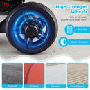 Blue 6V Children’s Motorcycle with Music, Storytelling, LED Lights, Accelerator Pedal, and Tri-Wheel Design