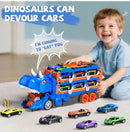 Dinosaur Adventure Track Set for Boys Aged 3-6 with Car and Truck Toys