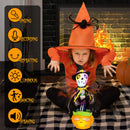 Animated Skeleton Toy - Interactive Halloween Skull Decoration with Voice and Music
