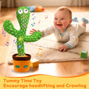 Dancing and Singing Cactus Toy with LED Lights and Voice Recording Features for Kids