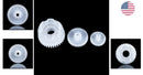 Comprehensive 550 Gear Box Collection: Large, Medium & Small Gears for Kids' Vehicles