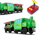Remote-Controlled Battery-Powered Wooden Train Set