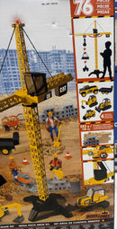 CAT Work Force RC Crane Set Remote Control Construction Playset 76pc