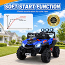 RJOVOLTER 12V Kids UTV Ride-On Vehicle with Remote Control and Swing Feature