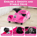 Electric Pink Go Kart Toy Car with Remote Control and Cleaning Fun