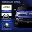OROFULL 24V Chevrolet Electric Ride-On Car with LED Lights and MP3, Blue